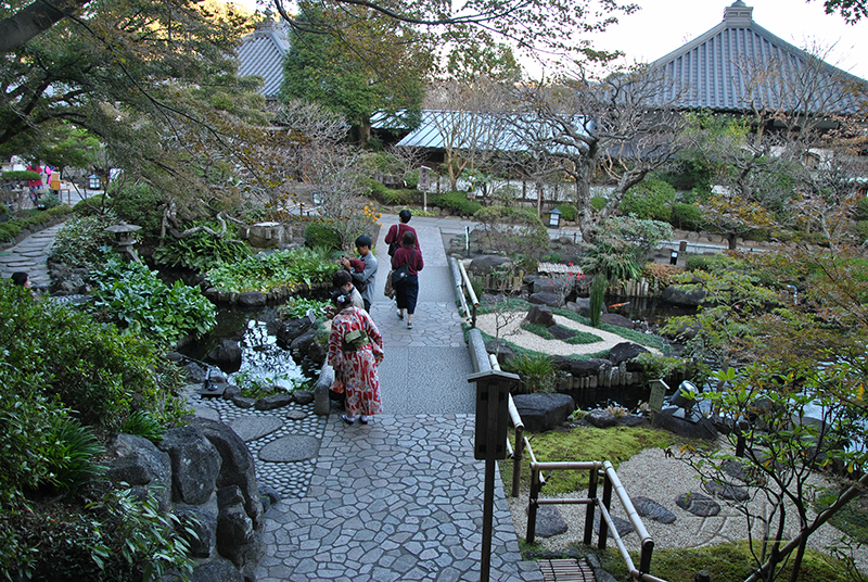 The garden of Hasedera Temple