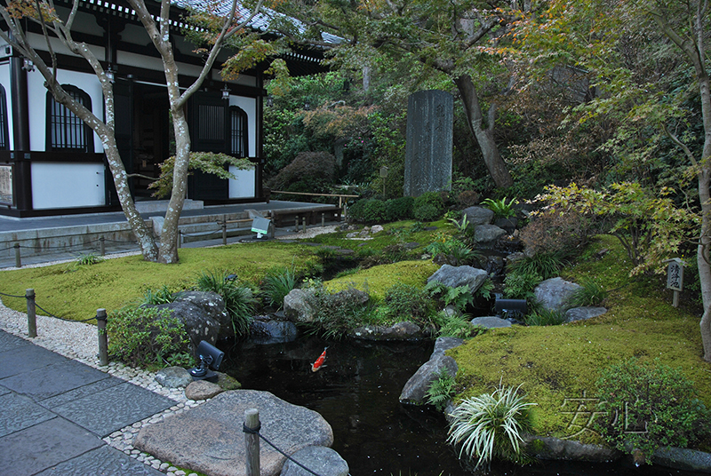 The garden of Hasedera Temple