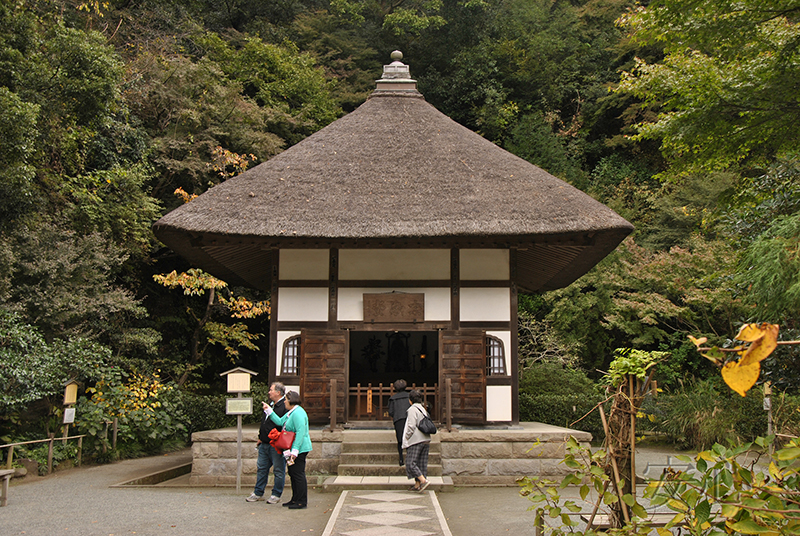 The gardens of Meigetsu-in Temple