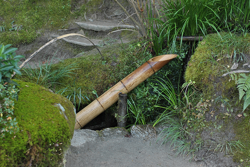 shishi-odoshi in Japanese garden