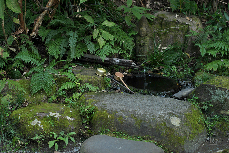 tsukubai in Japanese garden