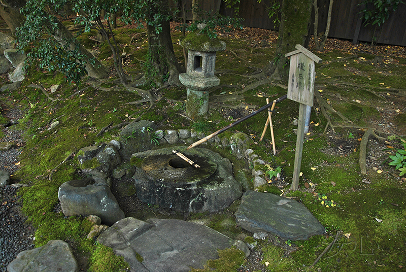 tsukubai in Japanese garden