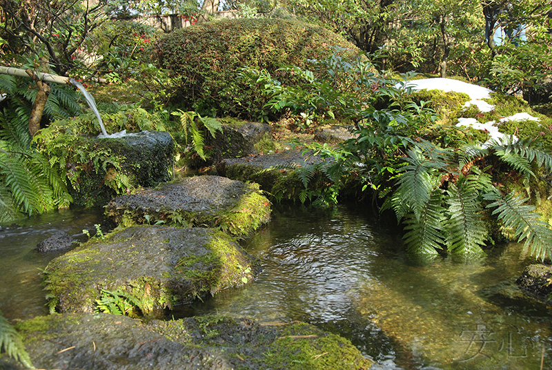 tsukubai in Japanese garden