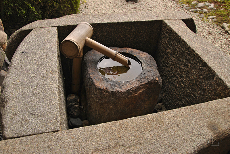 tsukubai in Japanese garden