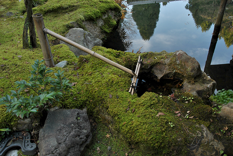 tsukubai in Japanese garden